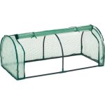 Relaxdays ? serre de jardin en fer avec b�che pe ? dimensions h x l x p : 50 x 128 x 60 cm ? porte enroulable ...