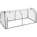 Relaxdays serre de jardin, fer, porte enroulable avec fermetures claires, bche en pe, hlp : 80x100x200 ...