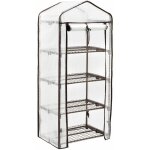 Mini serre de jardin avec 4 tagres ? 69 x 49 x 160 cm, serre compacte pour balcon, terrasse et petits ...