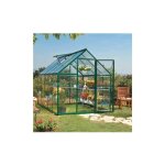 Palram - canopia - serre de jardin en polycarbonate hybrid 5, 66 m, couleur vert, ancrage au sol oui ...