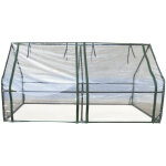Gardiun - serre de jardin pvc / acier leaf horizontale 180x90x90 cm vert fermeture double glissière Gardiun - serre de jardin pvc / acier leaf horizontale 180x90x90 cm vert fermeture double glissière