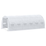 Outsunny - serre de jardin tunnel 18 m² dim. 5, 97l x 3, 02l x 2h m - 12 fenêtres, porte zippée enroulable ... Outsunny - serre de jardin tunnel 18 m² dim. 5, 97l x 3, 02l x 2h m - 12 fenêtres, porte zippée enroulable ...