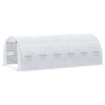 Mh - serre de jardin tunnel 18 m2 dorian blanche