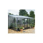 Juliana - serre véranda en verre trempé avec base 12. 90 m², couleur anthracite Juliana - serre véranda en verre trempé avec base 12. 90 m², couleur anthracite