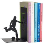 Serre - livres en m�tal noir sport footballer