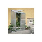 Halls - serre polycarbonate altan 2 avec base - 0. 91 m, couleur aluminium