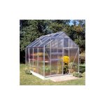 Serre polycarbonate popular 86 avec base - 5 m, couleur silver