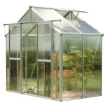 Gfp - serre saphir 2 cadre aluminium 259x133 cm plaques double paroi 8 mm indformables & rsistantes ...