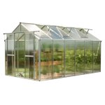 Gfp - serre saphir 6 cadre aluminium 259x384 cm plaques double paroi 8 mm indformables & rsistantes ...