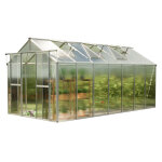 Gfp - serre saphir 7 cadre aluminium 259x449 cm plaques double paroi 8 mm indformables & rsistantes ...