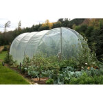 Les serres tonneau - serre tunnel de jardin 22m� dim. 7, 5l x 3l x 2, 17h m 2 portes pivotantes pieds ...