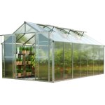 Gfp - serre topas 7 cadre aluminium 225x449 cm plaques double paroi 8 mm indformables & rsistantes ...