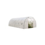Idmarket - serre tunnel de jardin 18m blanche gamme marachre crime 6x3 m