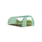 Idmarket - serre tunnel de jardin 4 saisons 18m� verte gamme mara�ch�re crim�e 6x3m