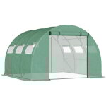 Outsunny - serre tunnel de jardin grande taille dim. 3l x 2, 95l x 1, 97h m - 6 fenêtres, porte zippée ... Outsunny - serre tunnel de jardin grande taille dim. 3l x 2, 95l x 1, 97h m - 6 fenêtres, porte zippée ...