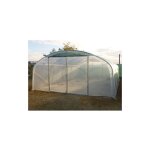 Atout loisir - serre tunnel pro - 500 larg 5 m, long 6 m, faade 2 portes simples