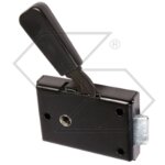 Serrure universelle droite pour porte de tracteur agricole