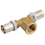 Thermacome - t� � sertir pour tube multicouche acopex alu diam�tre nominal 16 avec sortie femelle � visser ...