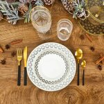 Service 12 pieces porcelaine ginko