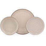Service de table en porcelaine dinner 18 pi�ces cannelle