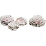 Service de table set 100% porcelaine multicolore