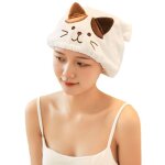 Serviettes absorbantes en microfibre pour cheveux secs, bonnet de bain � s�chage rapide pour femmes adultes ...