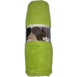 Atelier du coton - serviette drap de plage 100 x 180 cm bouclette uni anis