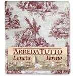 Serviette pour meubles grand foulard couvre - lit canap tissu loneta des toiles de jouy 1 place