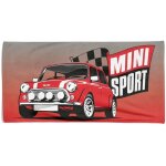 Serviette de plage en �ponge mini sport taille grand cm. 90 x 170