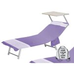 Serviette de plage fouta alvin lit violet coton beddy beach � avec poches taille cm. 75 x 195 et sac ...