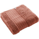 L'effet papillon - serviette de toilette garance coton bio 600 g / m 50x90 terracotta