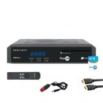 Pack servimat récepteur tv satellite hd + carte fransat pc6 + câble hdmi + câble 12v Pack servimat récepteur tv satellite hd + carte fransat pc6 + câble hdmi + câble 12v