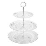 Secret de gourmet - serviteur à 3 Étages 'renaissance' 33cm transparent Secret de gourmet - serviteur à 3 Étages 'renaissance' 33cm transparent