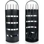 Serviteur de chemin�e 5 pi�ces ustensiles de po�le en acier inoxydable avec rev�tement et protection ...