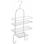 Serviteur de douche 3 tablettes et 2 crochets