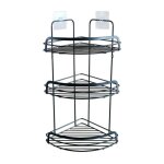 Paris prix - serviteur de douche angle 'filaire premium' 49cm noir