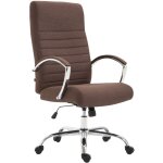 Clp - fauteuil de bureau valais en tissu marron