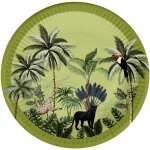 Douceur d'intérieur - set de 10 assiettes en carton 18 cm toucan palmeraie Douceur d'intérieur - set de 10 assiettes en carton 18 cm toucan palmeraie