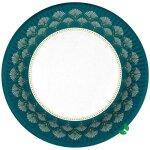 Set de 10 assiettes en carton 23 cm eventail floral