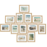 Set de 12 cadres photos multi - vues oc�an ? p�le - m�le d�coration murale pour chambre salon bureau ...