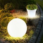 Set de 2 lampes � led solaire led jardin terrasses d�coration ext�rieure pots de fleurs lamp blanc