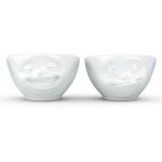Set de 2 mini - bols en porcelaine tassen gourmand et rieur 100 ml Set de 2 mini - bols en porcelaine tassen gourmand et rieur 100 ml