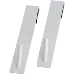 Set 2 pateres metal a suspendre - blanc tendance
