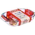 Set de 2 plats 35x23 cm et 39x25 cm - pyrex