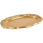Set de 2 plateaux ovale or louis xv 58 cm