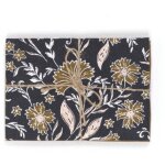 Set de 2 serviettes de table  indies  en coton fleuri - bronze - 40 x 40 cm - livraison gratuite