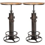 Set de 2 tables hautes ruhr bronze