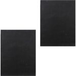 Set de 2 tapis de grille premium - noir - 40 x 33 cm