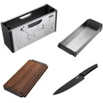 Franke - set de 3 accessoires andy chef (panier �gouttoir + planche + couteau)