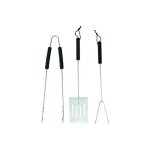 Set de 3 accessoires de cuisson en inox pour barbecue
